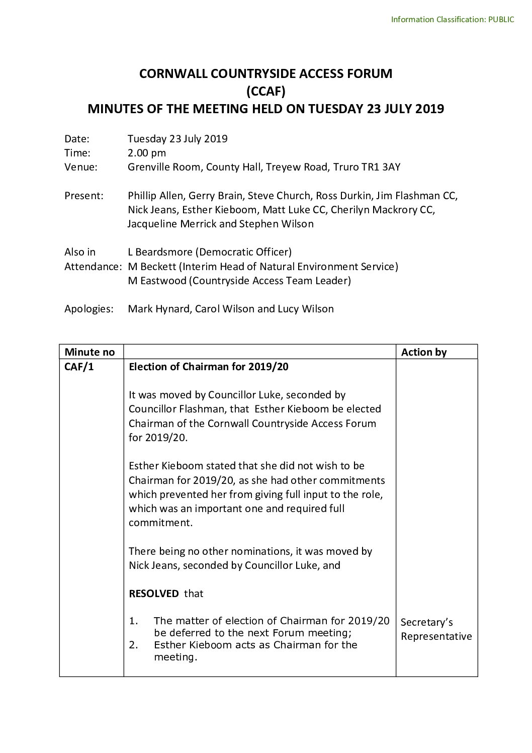 CLAF Minutes 07-2019