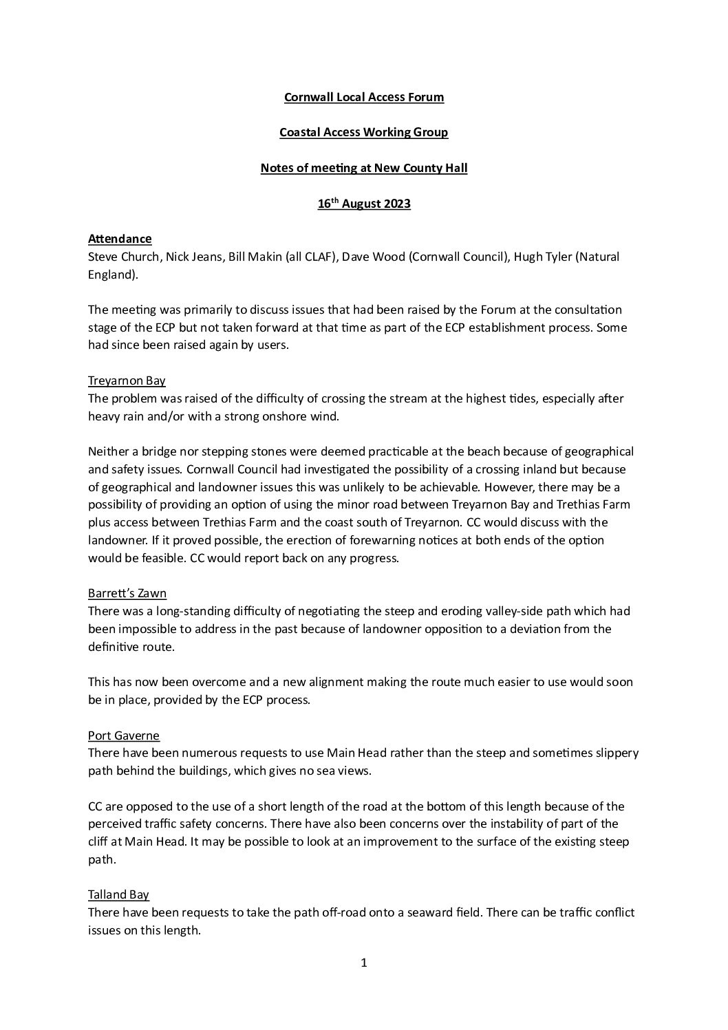 Coastal Access WG meeting notes 08-2023