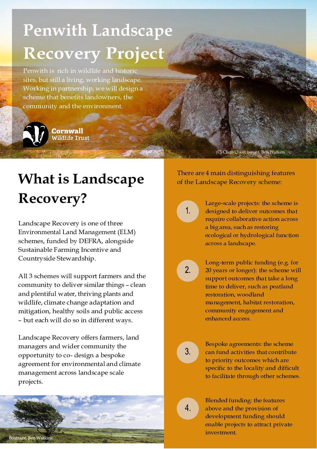 Penwith Landscape Recovery information leaflet